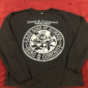 Dead And Company 2023 Final Tour Last Rose Of Summer Black Sweatshirt MED UNISEX